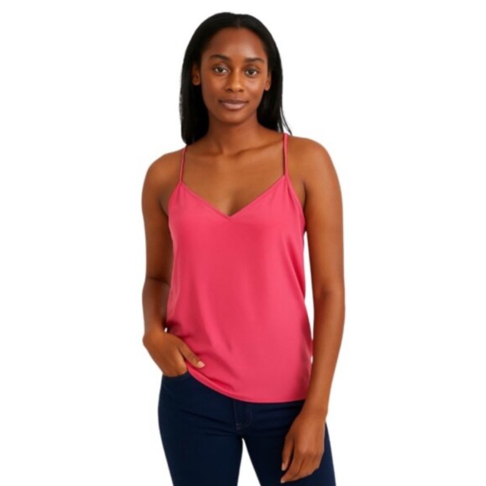 Lilly Pulitzer bright pink silk top